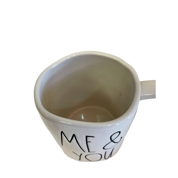 RAE Dunn Coffee Ceramic Mug Artisan Me & You 5.25"W x 3.25"L x 4.5"H - Picture 2 of 5
